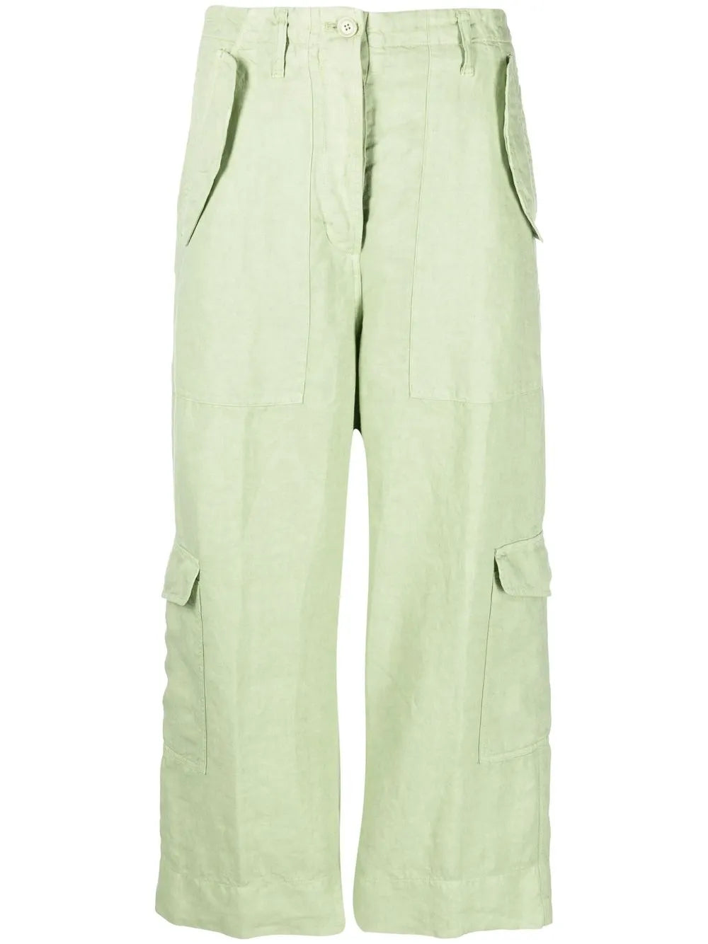 Cropped Straight-Leg Trousers