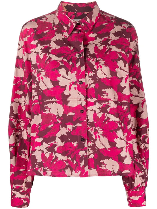 Floral-Print Cotton Shirt