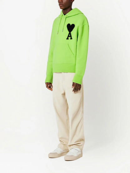 Embroidered-Logo Drawstring Hoodie