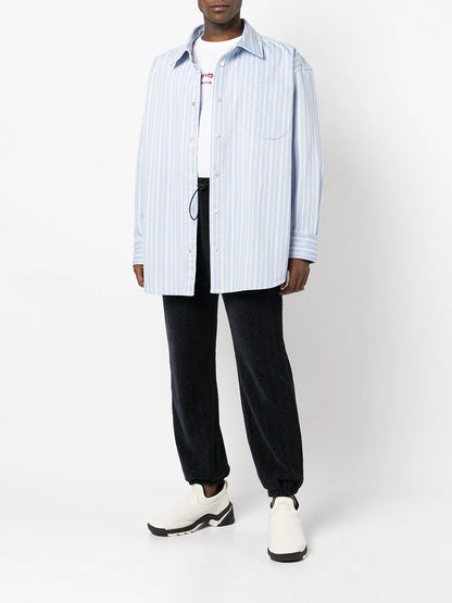 Monogram-Embossed Drawstring Track Pants