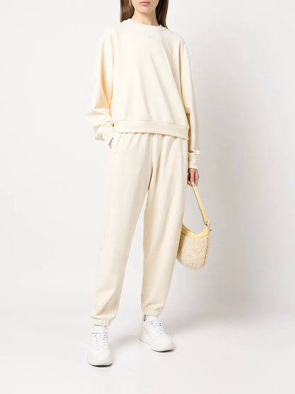 High-Waisted Track Trousers