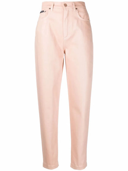 Tapered High-Waisted Trousers