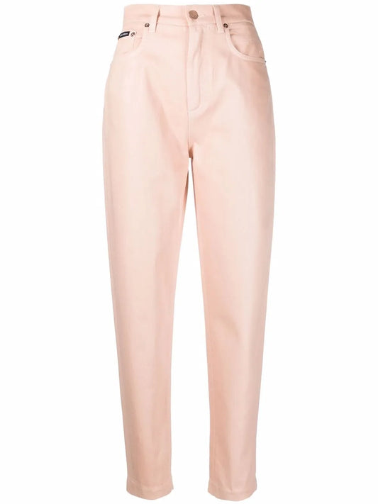 Tapered High-Waisted Trousers