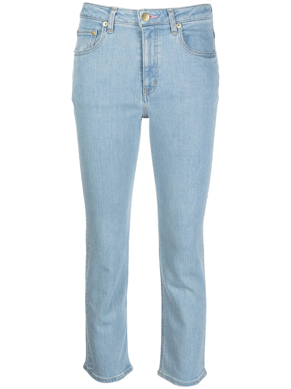 The Rose Quartz Mid-Rise Cropped Skinny Jeans