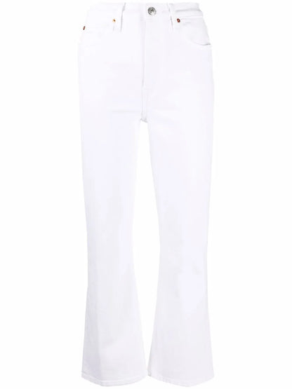 High-Waisted Straight Leg Jeans
