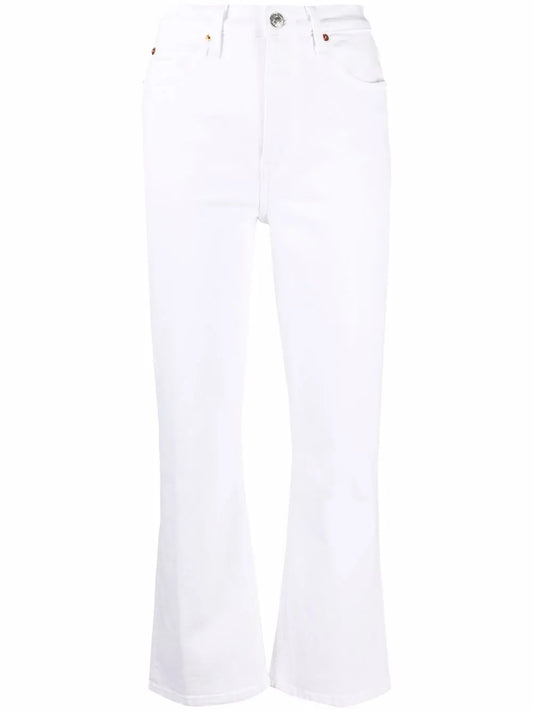 High-Waisted Straight Leg Jeans