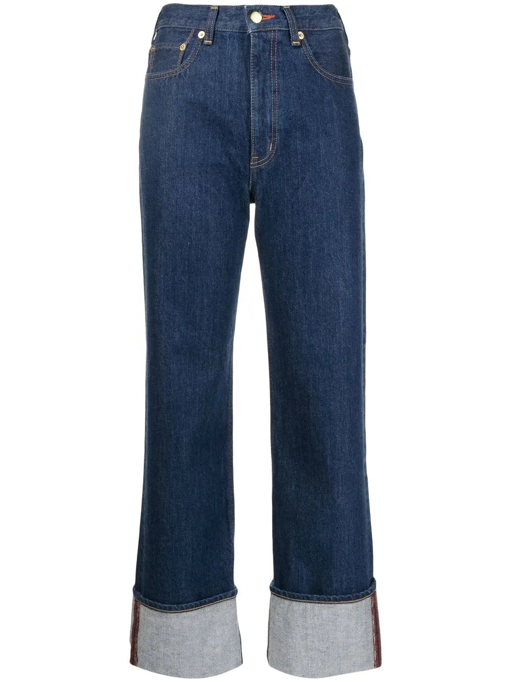 The Carnelian High-Rise Straight-Leg Jeans