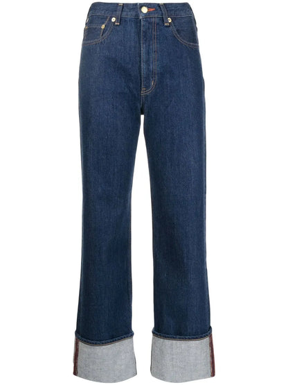 The Carnelian High-Rise Straight-Leg Jeans