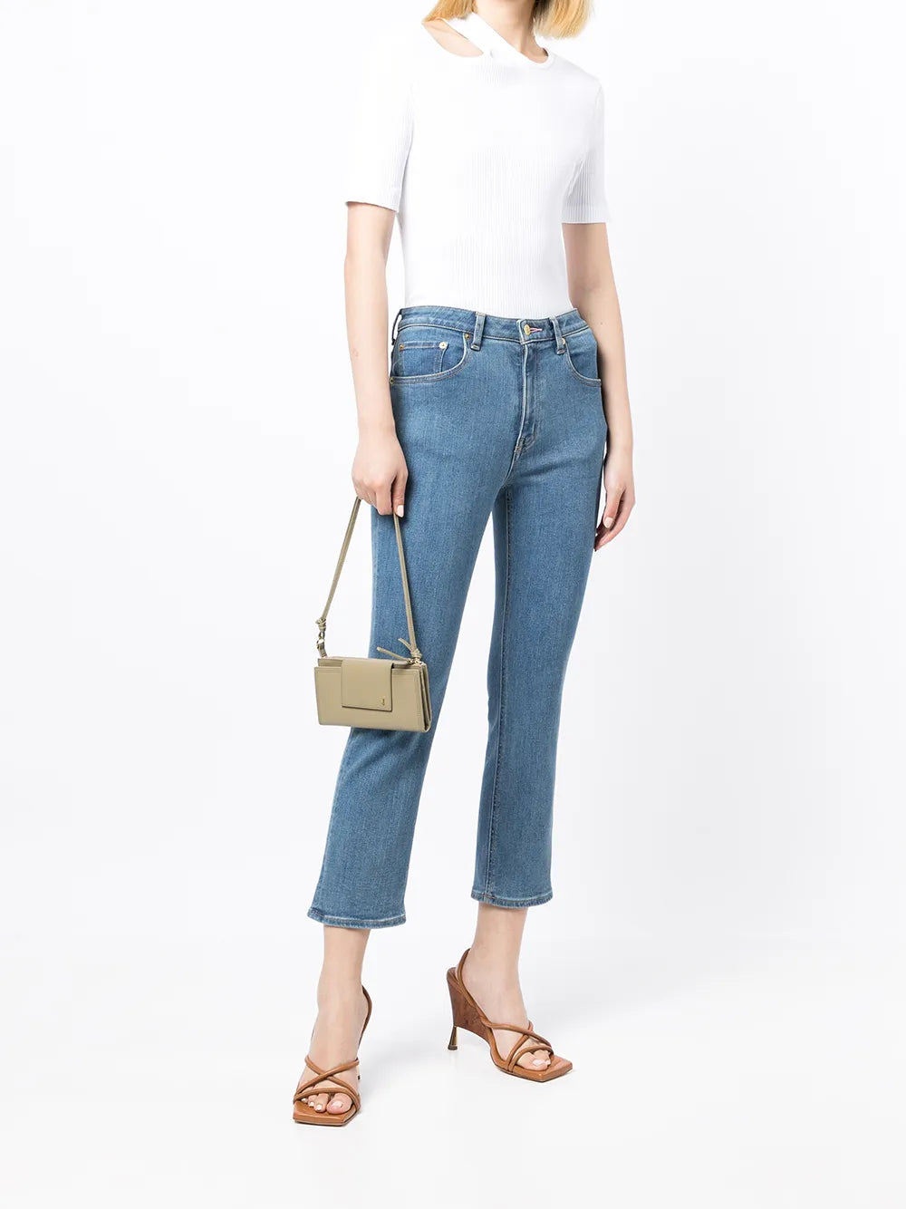 The Rose Quartz Mid-Rise Cropped Skinny Jeans