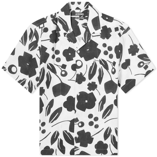 Jean Cubic Flowers Vacation Shirt