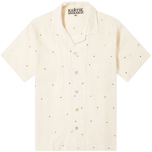 Mirror Embroidery Vacation Shirt