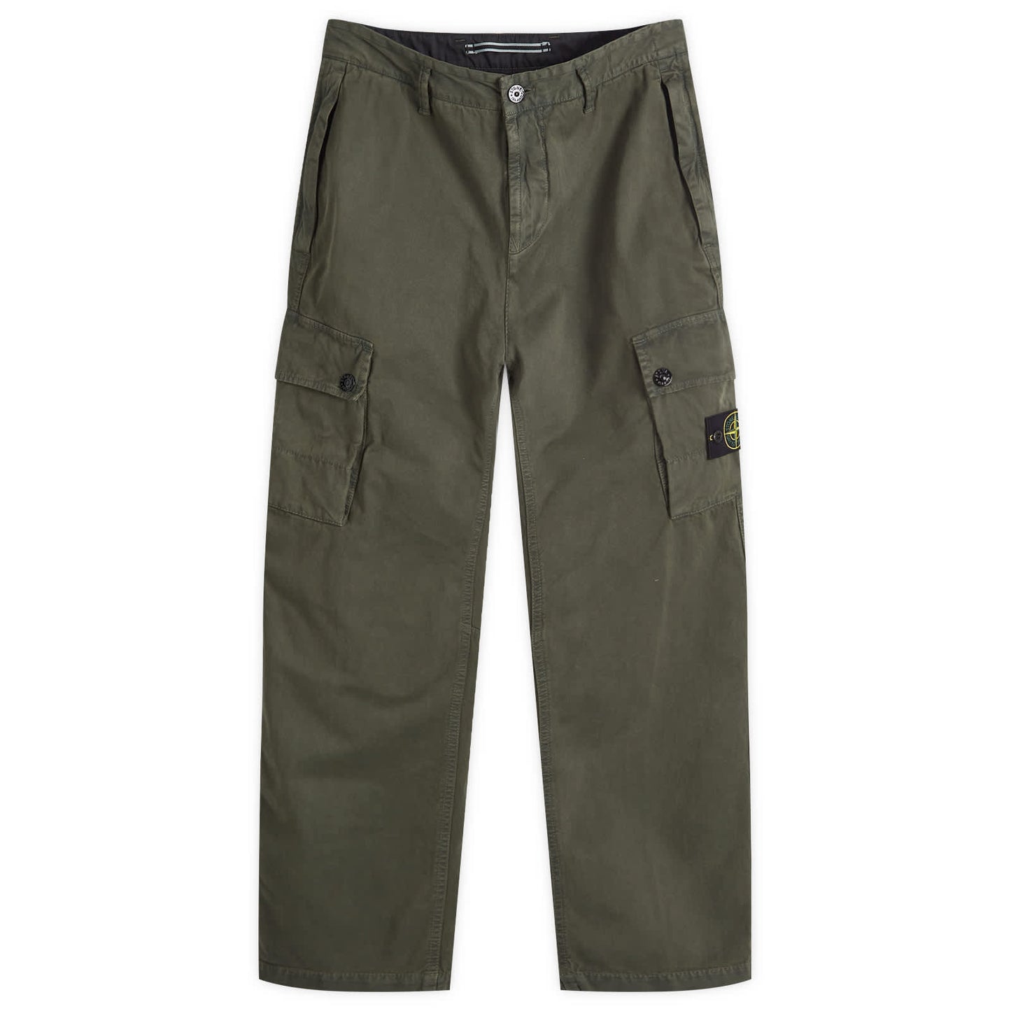 Stone Island Brushed Cotton Canvas Cargo Pants