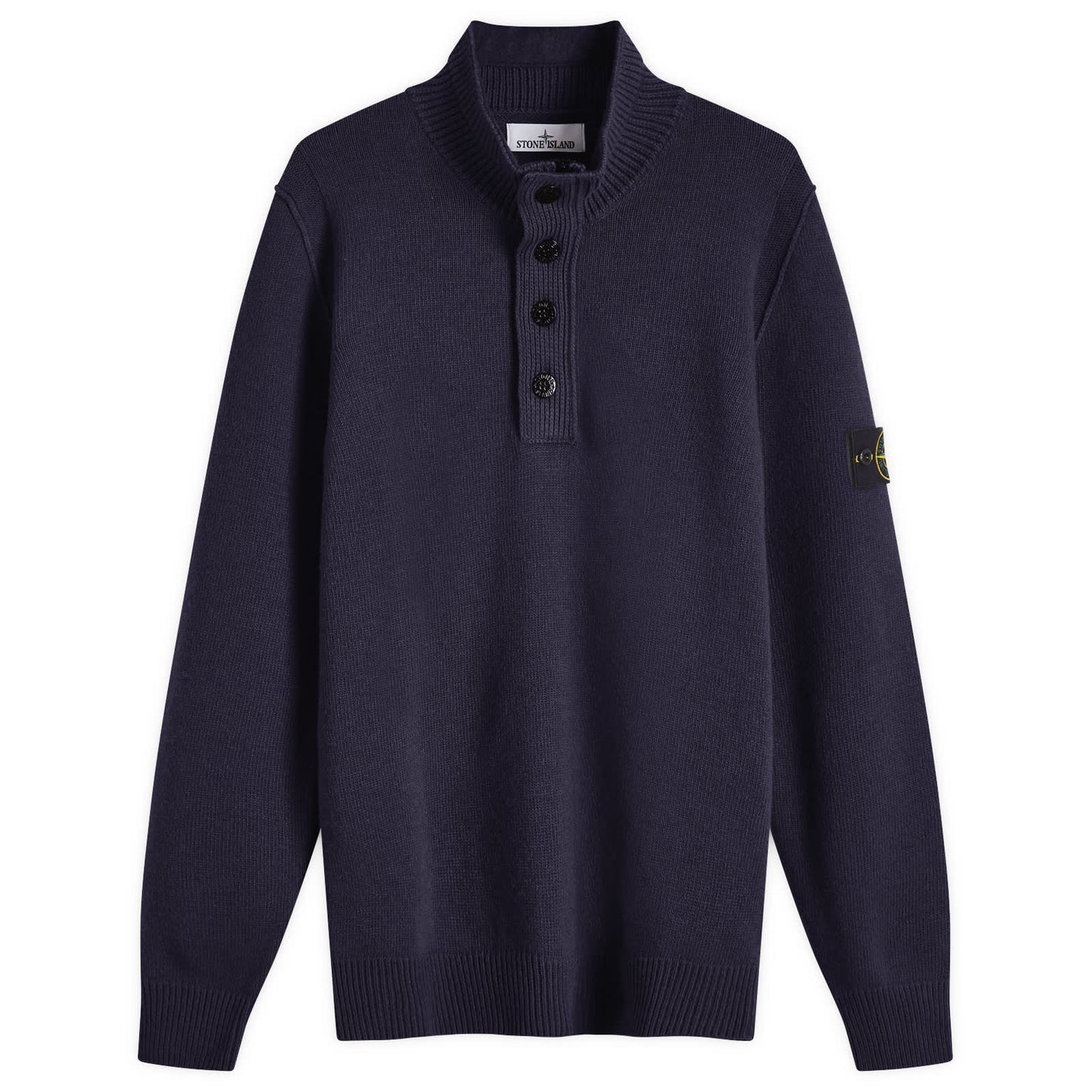 Lambswool Quarter Button Knit