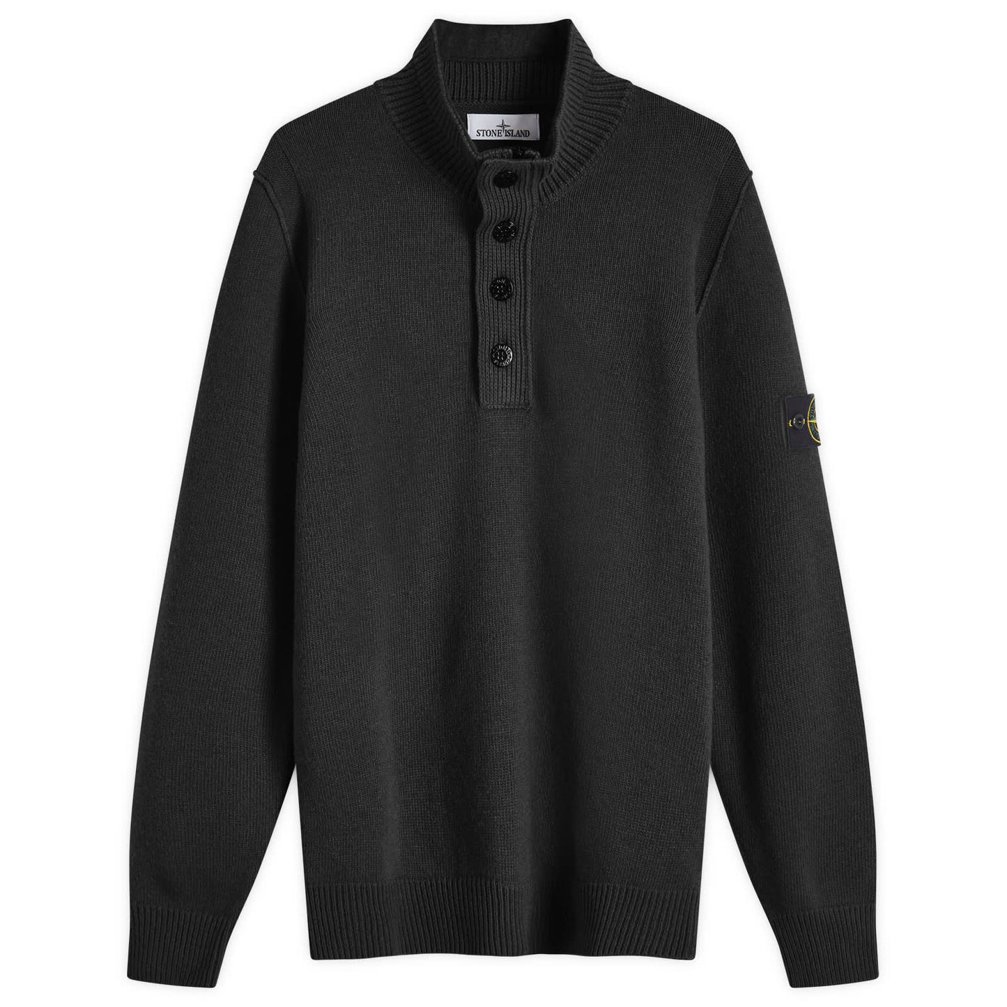 Lambswool Quarter Button Knit