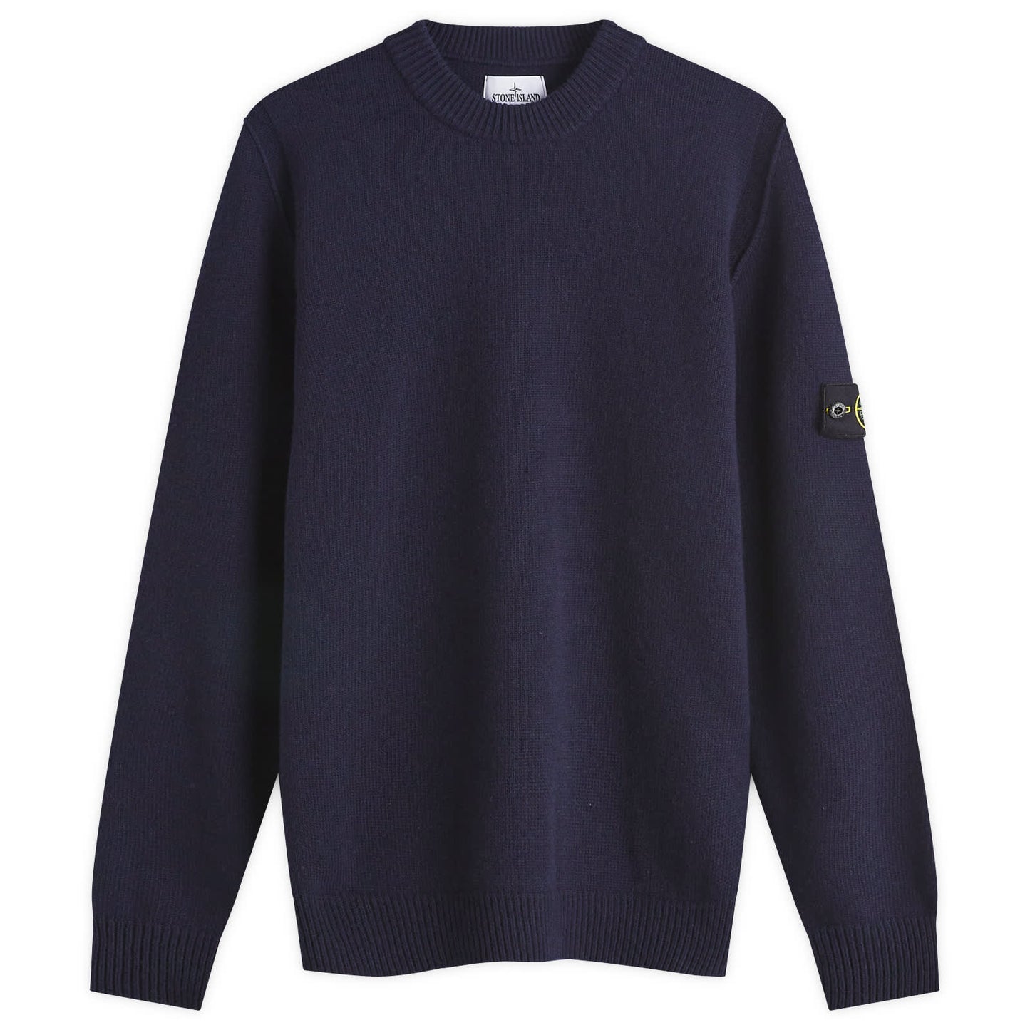 Reverse Seam Lambswool Crew Neck Jumper