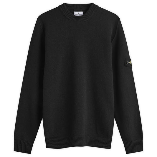 Reverse Seam Lambswool Crew Neck Jumper