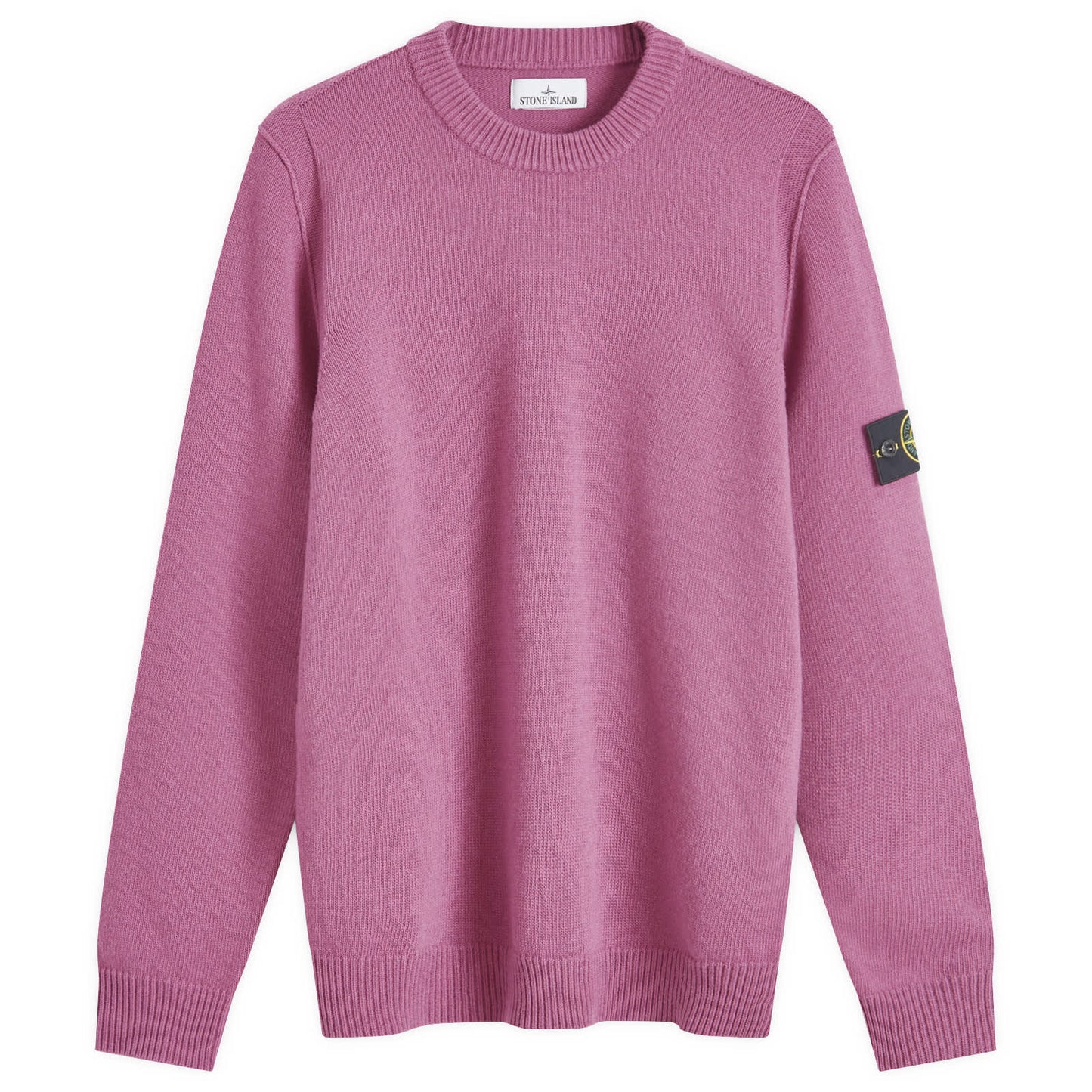 Reverse Seam Lambswool Crew Neck Jumper