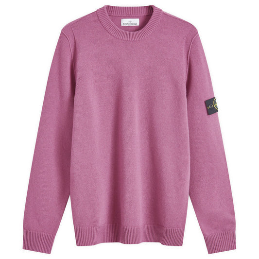 Reverse Seam Lambswool Crew Neck Jumper