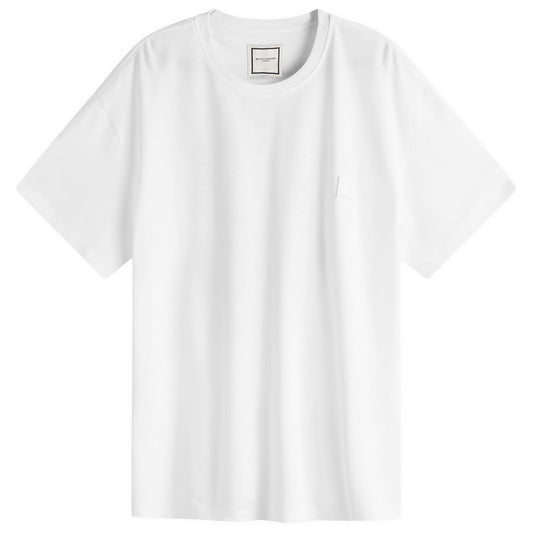 Blurred Flowers Back Logo T-Shirt