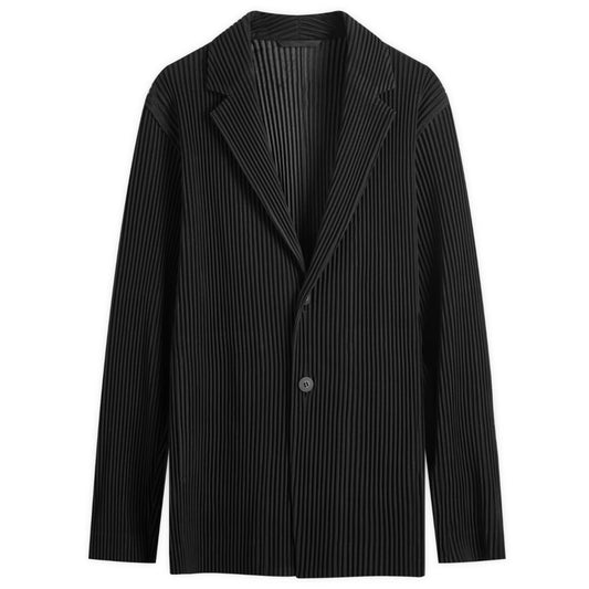 Pleated Single Breasted Jacket