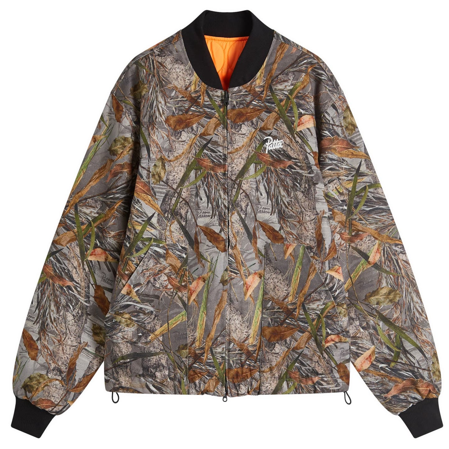 Nature Print Reversible Bomber Jacket
