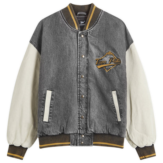 Homerun Denim Varsity Jacket