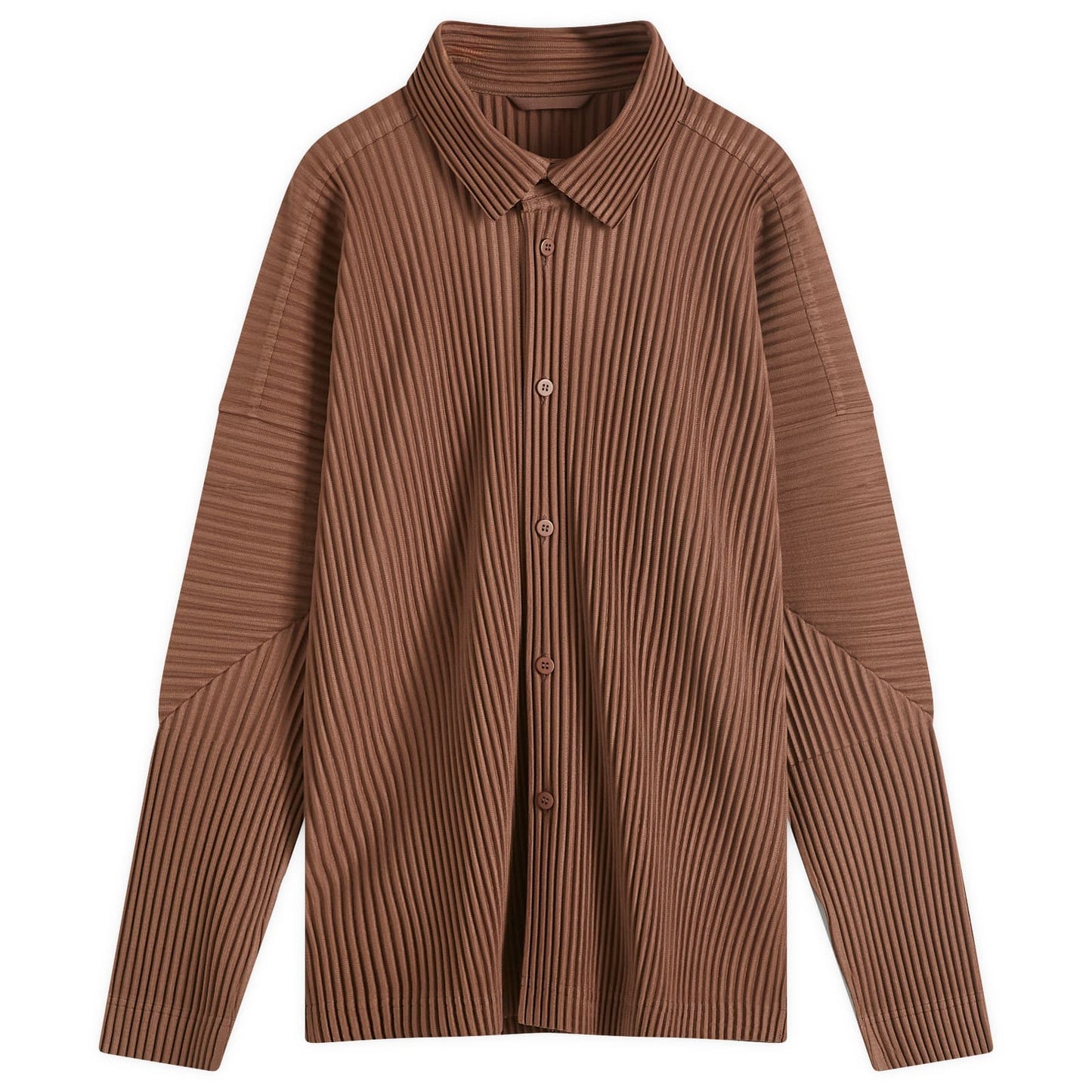 Pleated Button Down Shirt