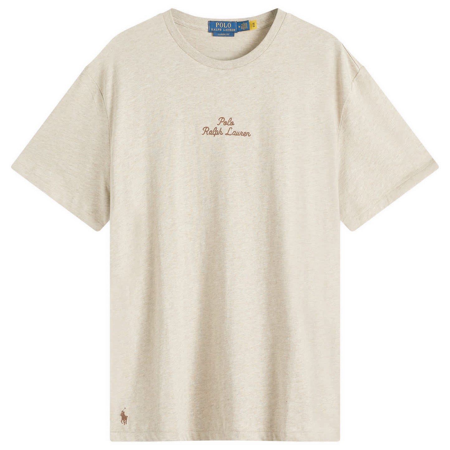 Classic Fit Embroidered Script Logo Tee