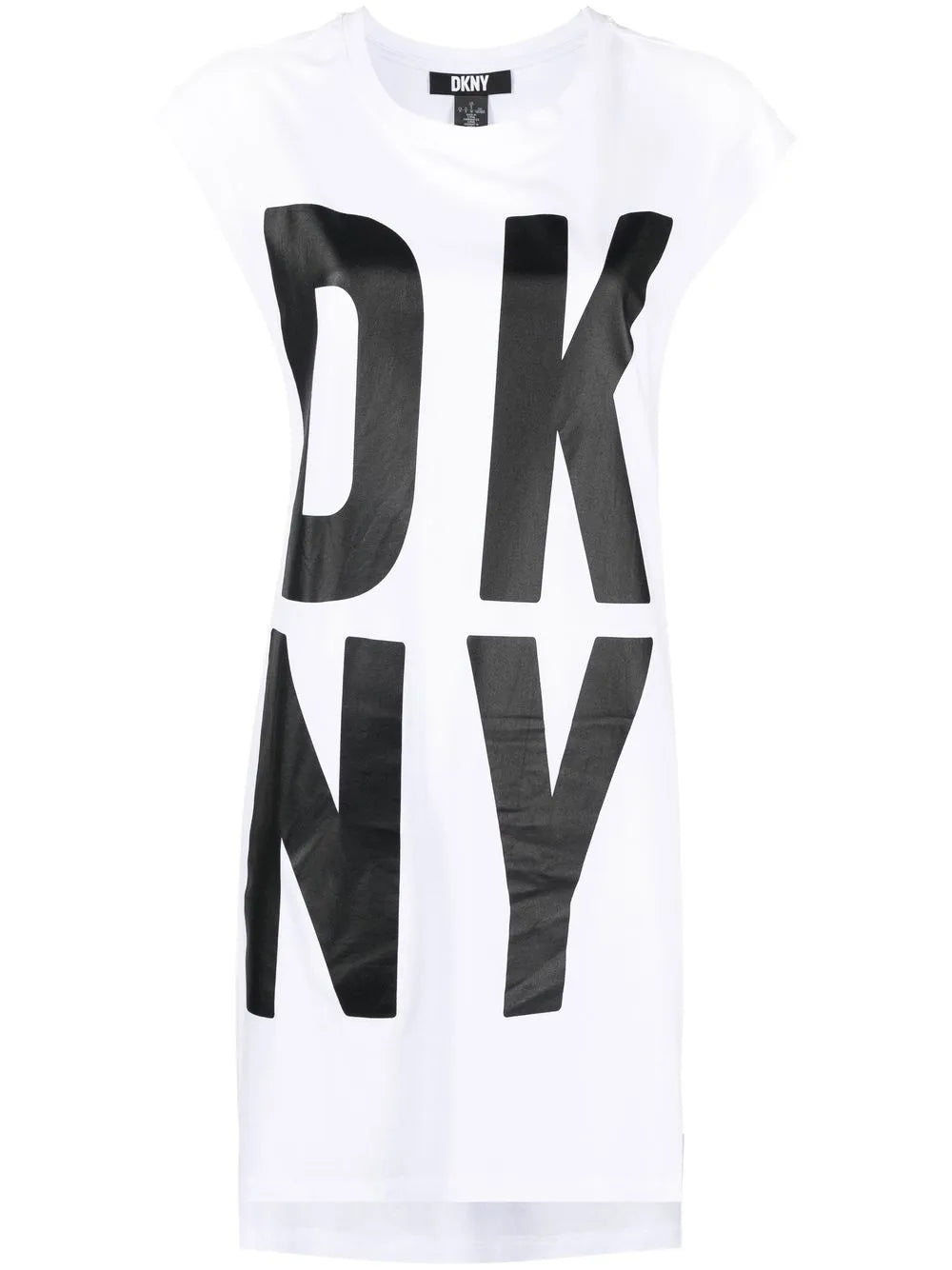Logo-Print Sleeveless Tunic Top