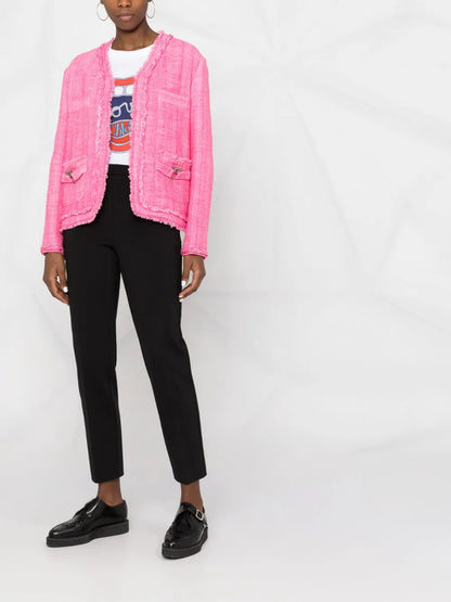 Logo-Buckle Tweed Jacket