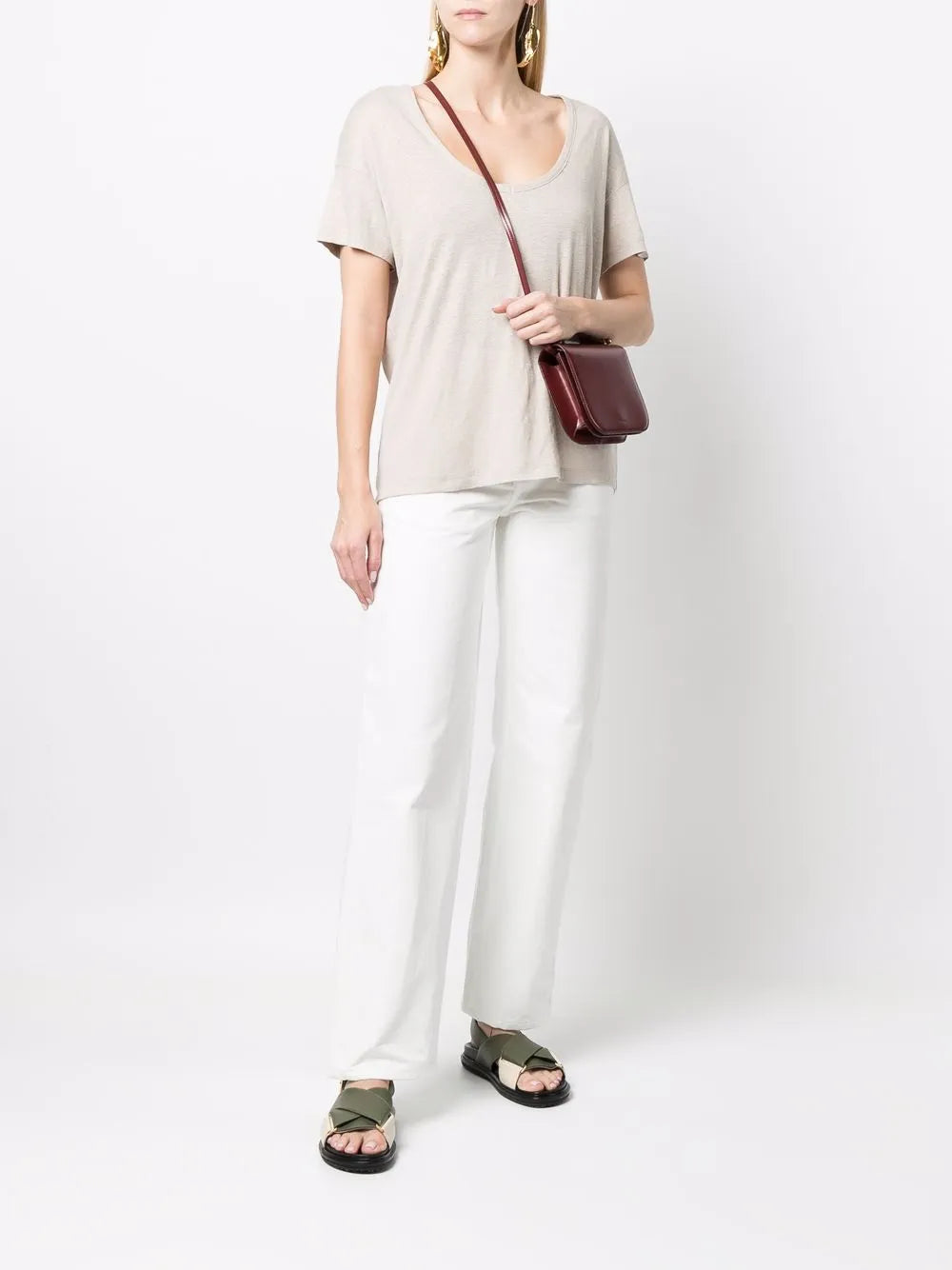 Deep V-Neck T-Shirt