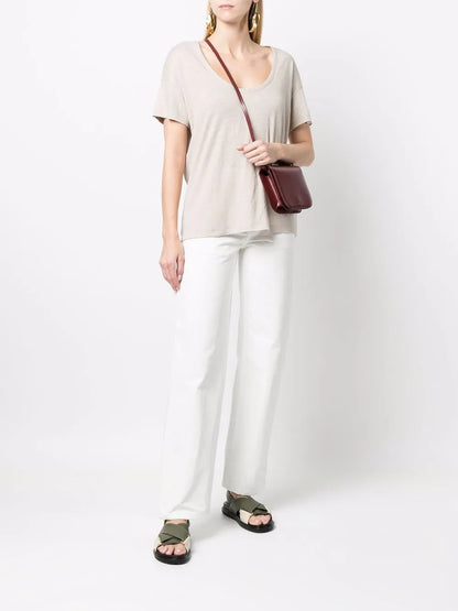 Deep V-Neck T-Shirt