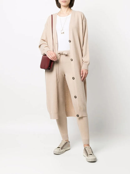 V-Neck Cashmere Cardi-Coat