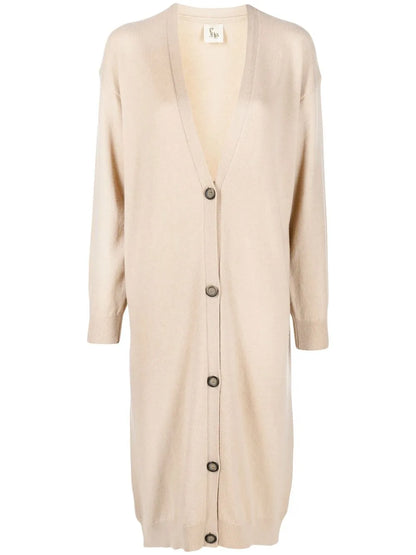 V-Neck Cashmere Cardi-Coat