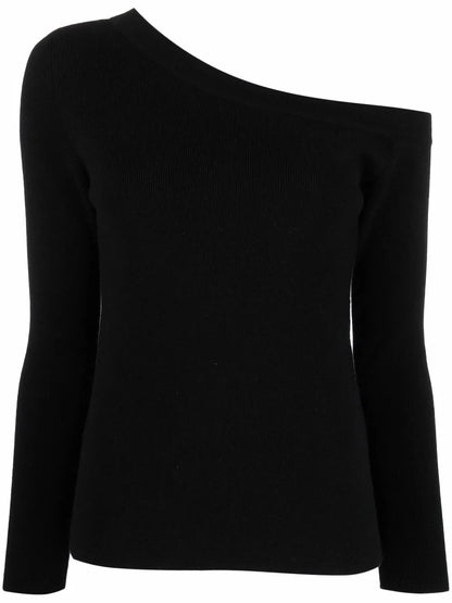 Cold-Shoulder Knit Jumper