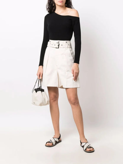 Cold-Shoulder Knit Jumper