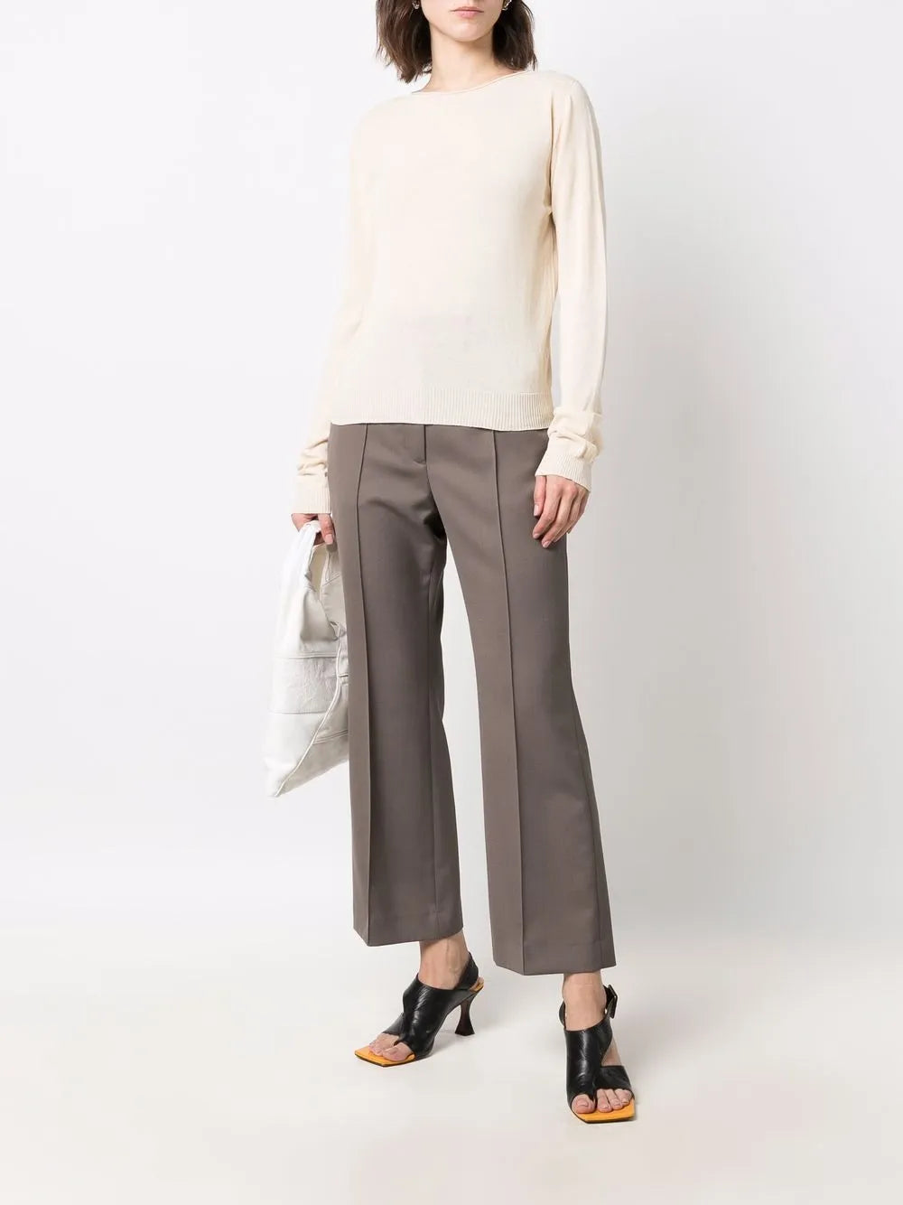 Rib-Trimmed Organic Cotton Jumper
