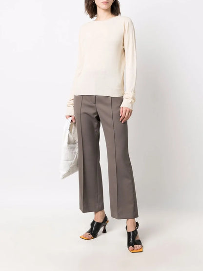 Rib-Trimmed Organic Cotton Jumper