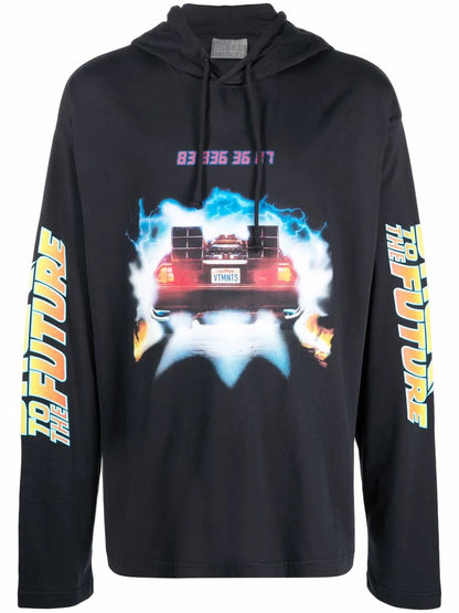 Back To The Future Print Hoodie