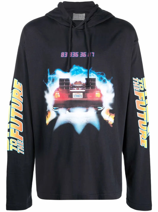 Back To The Future Print Hoodie