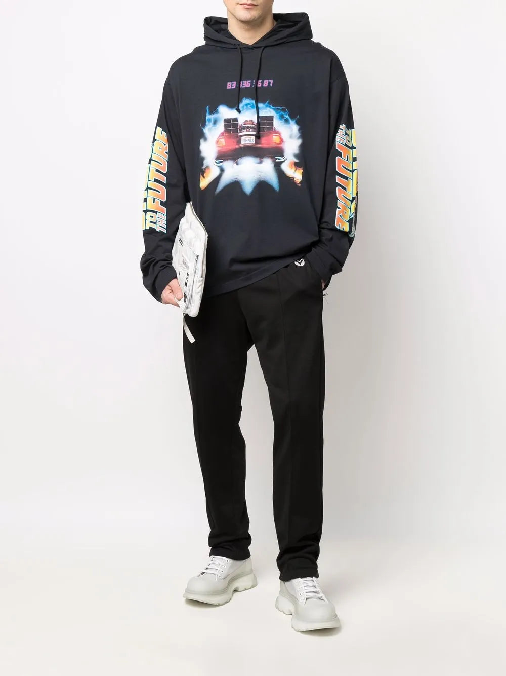Back To The Future Print Hoodie