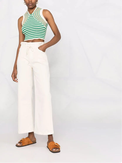 Drawstring Waistband Jeans