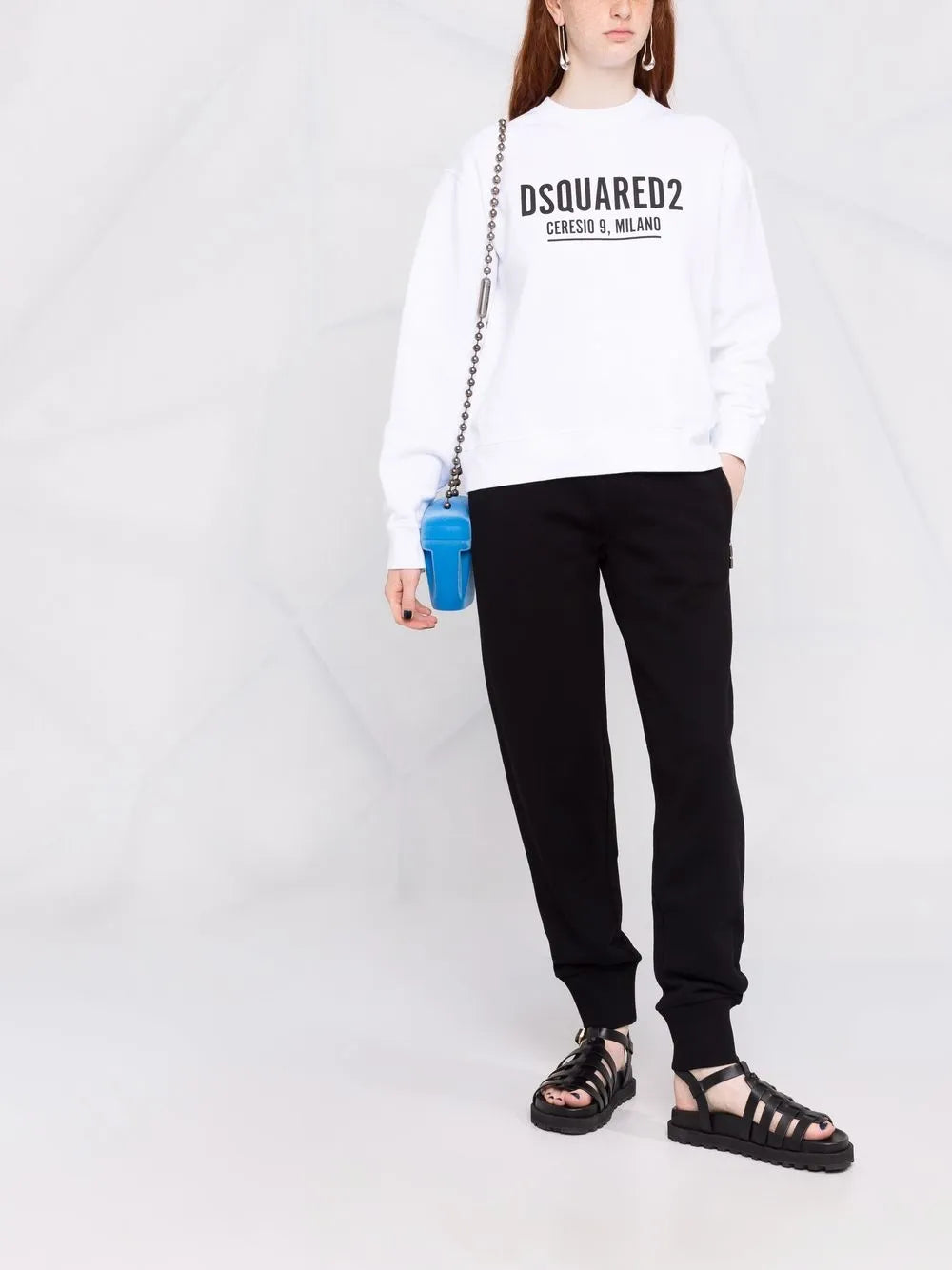 Logo Print Crew Neck Sweatshirt