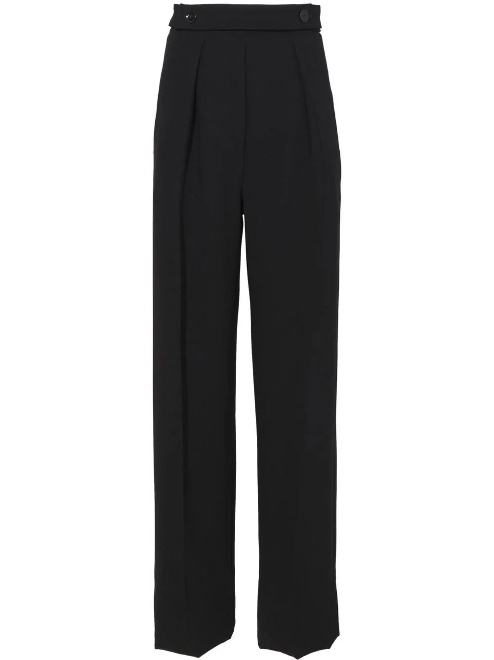 High Waist Crepe Trousers