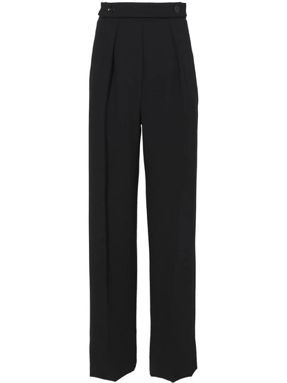 High Waist Crepe Trousers