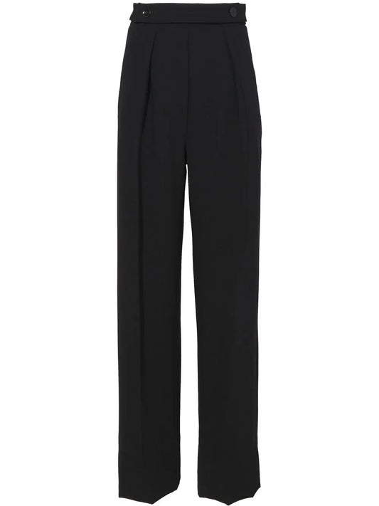 High Waist Crepe Trousers