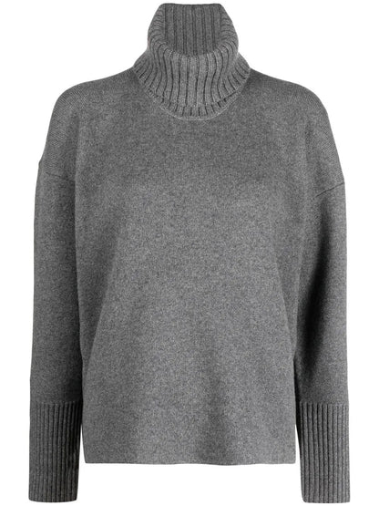Roll-Neck Drop-Shoulder Jumper