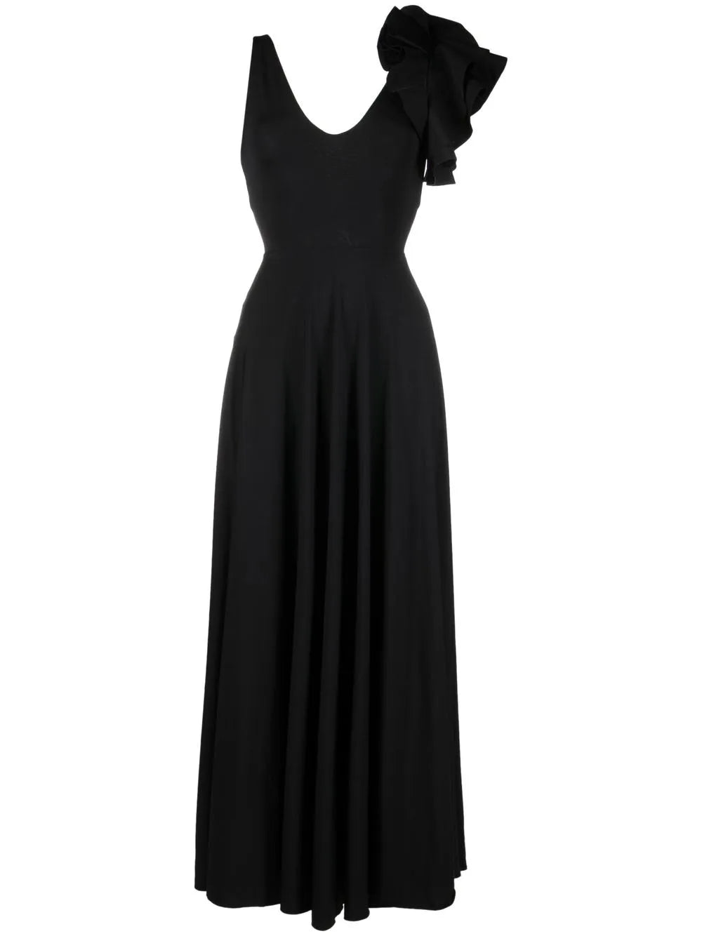 Ruffle-Detail Maxi Dress