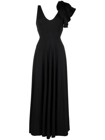 Ruffle-Detail Maxi Dress