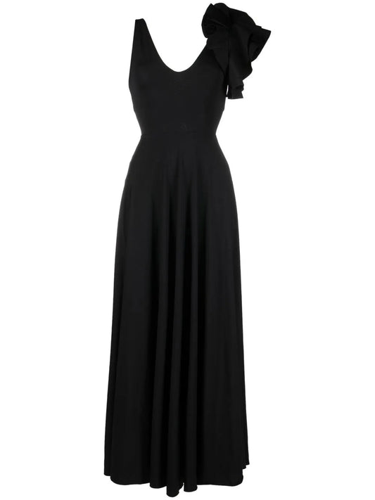 Ruffle-Detail Maxi Dress
